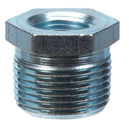 Gizmo 753288000018 0.25 x 0.12 in. Hex Bushing in Galvanized Steel, 5PK GI156509